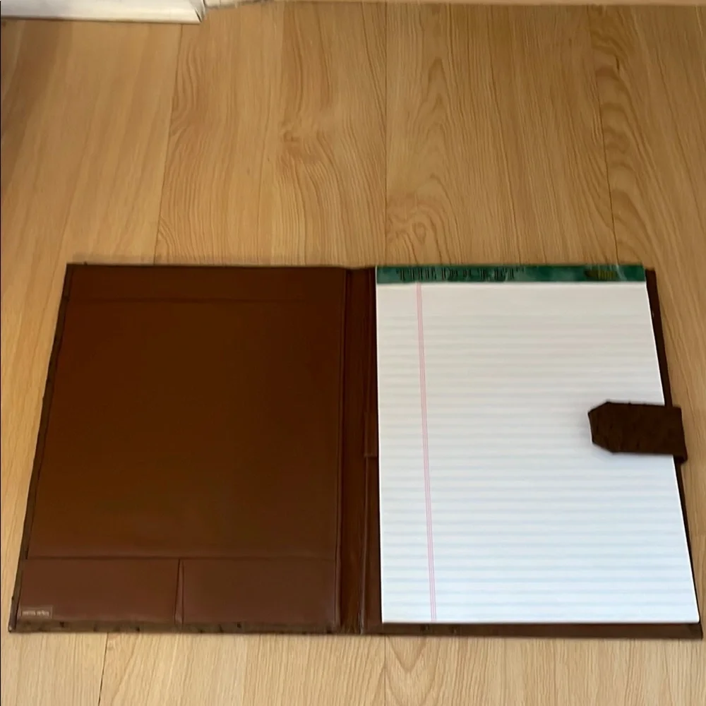 Elegant Brown Leather Portfolio